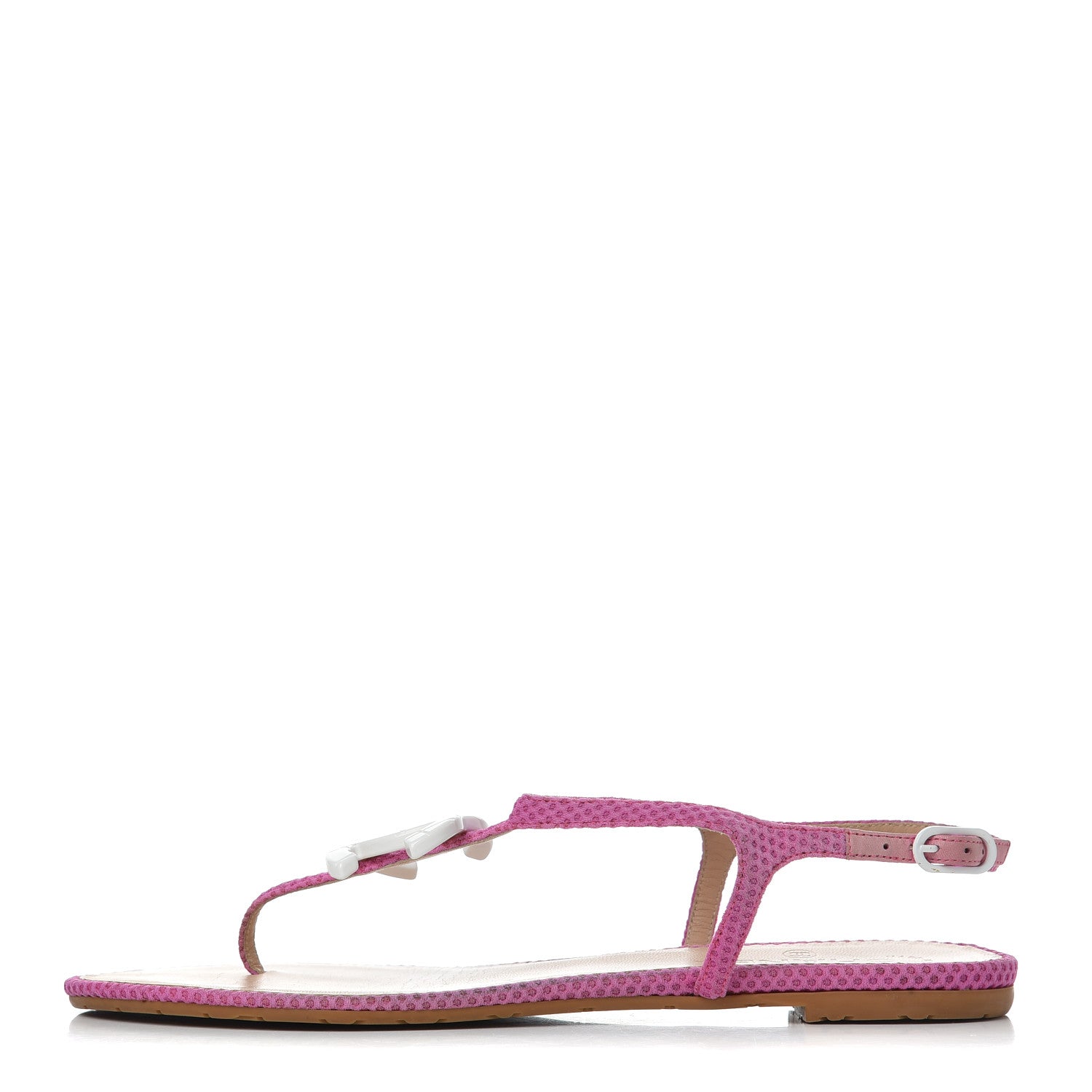 Chanel Mesh CC Thong Sandals 41 Fuchsia 1 of 13