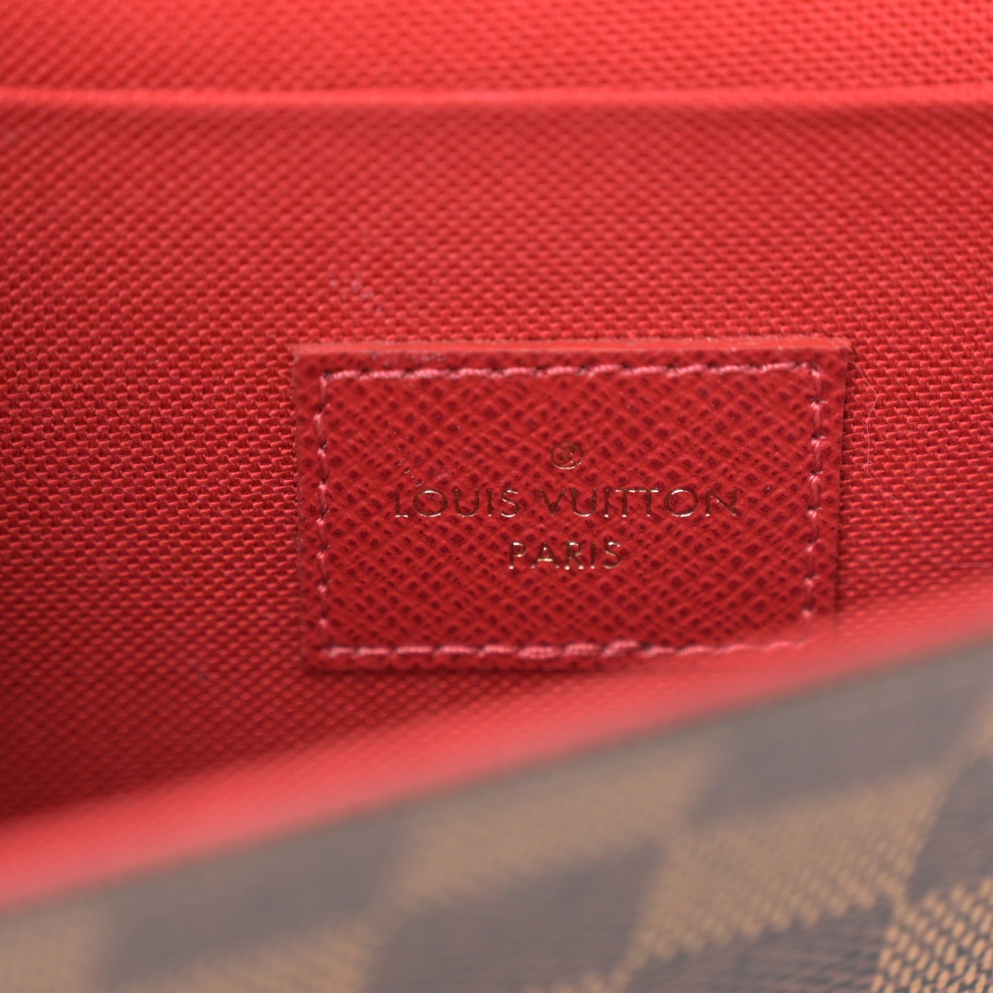Damier Ebene Pochette Felicie Chain Wallet