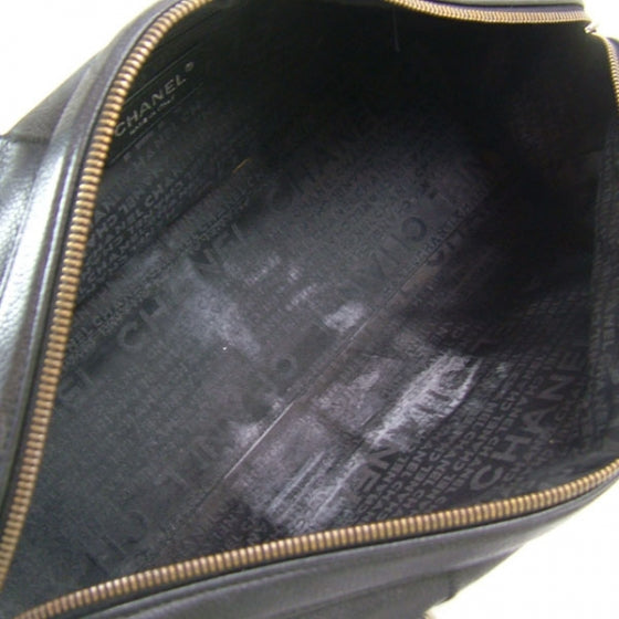 Caviar Square Stitched Tote Black