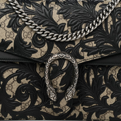 Gucci GG Supreme Monogram Arabesque Medium Dionysus Shoulder Bag Black 9 of 14