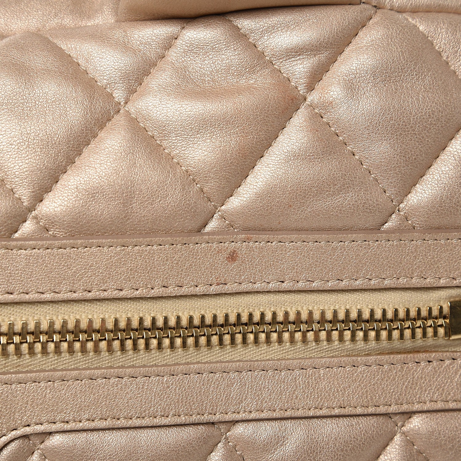 Chanel Metallic Lambskin Coco Cocoon Bowler Light Gold 9 of 16