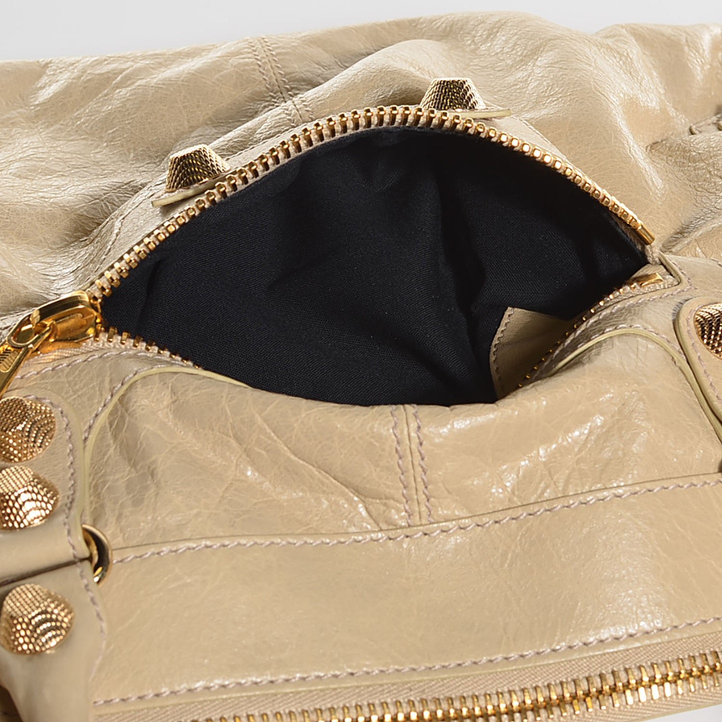 Agneau Giant 12 Gold Hardware Work Dune