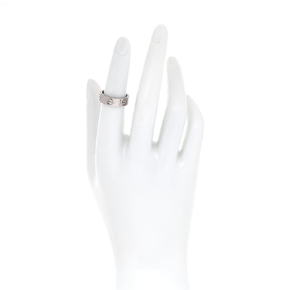 Cartier 18K White Gold 5.5mm LOVE Ring 51 5.75 2 of 4