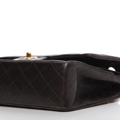 Chanel Lambskin Quilted Medium Double Flap Black 7 of 11