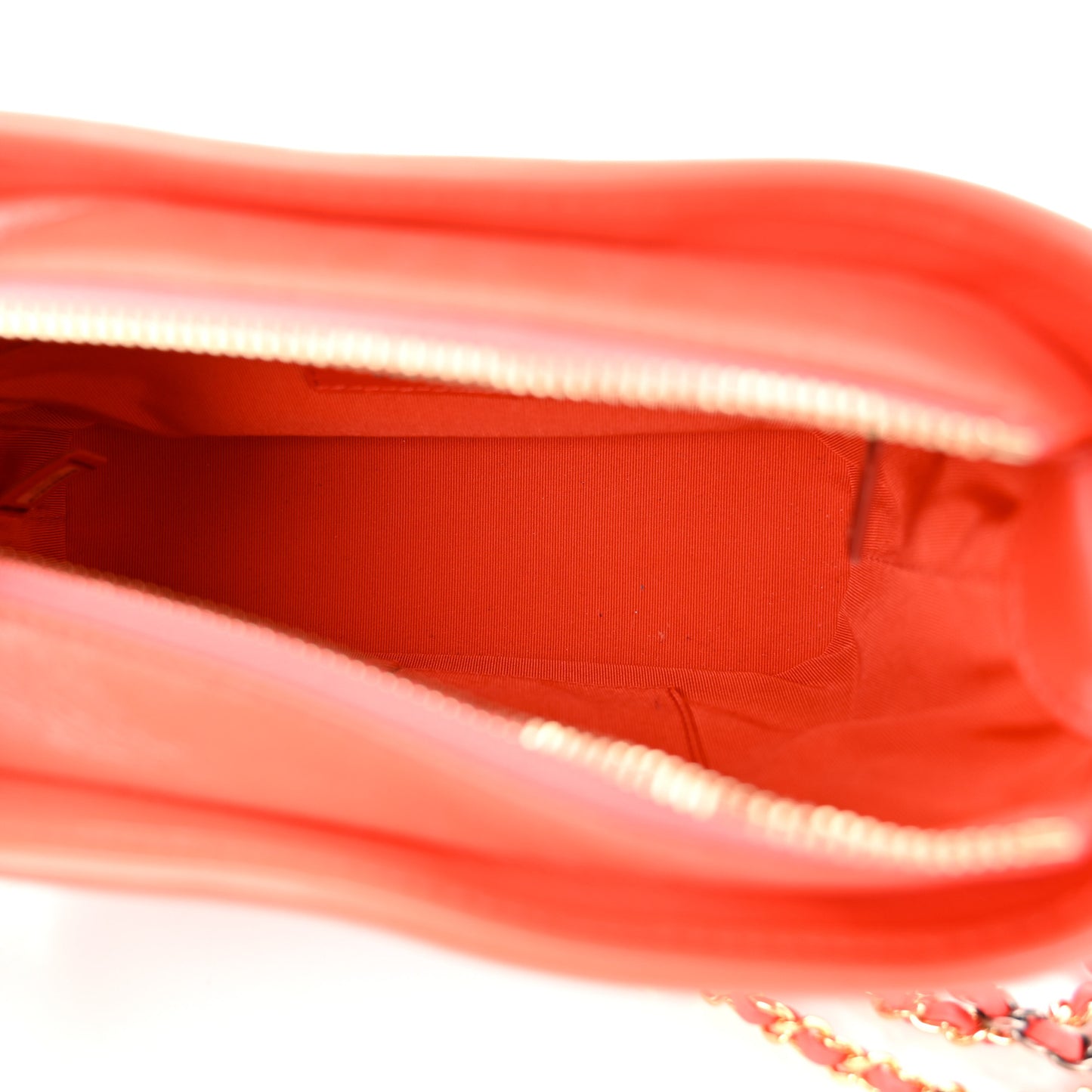 Aged Calfskin Quilted Small Gabrielle Hobo Red