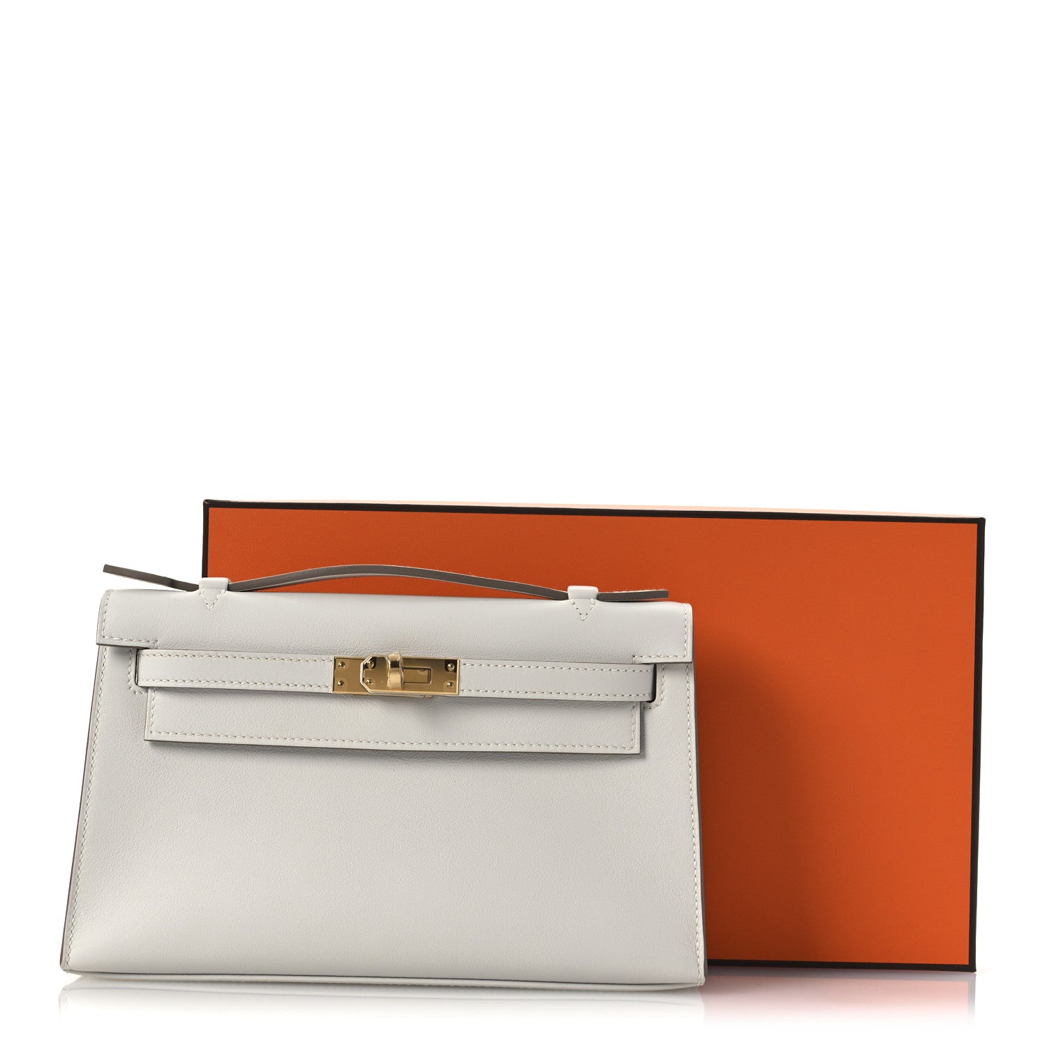 Hermes Swift Kelly Pochette Clutch Craie 11 of 13