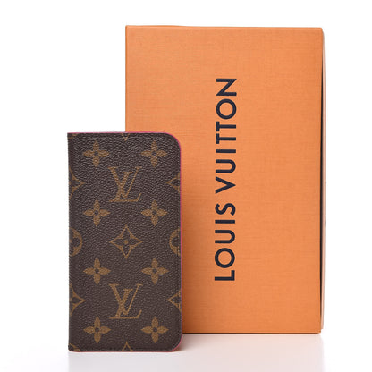 Louis Vuitton Monogram iPhone X Folio Case Rose Pop 7 of 7
