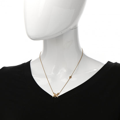 Louis Vuitton Metal Louisette Necklace Gold 2 of 6