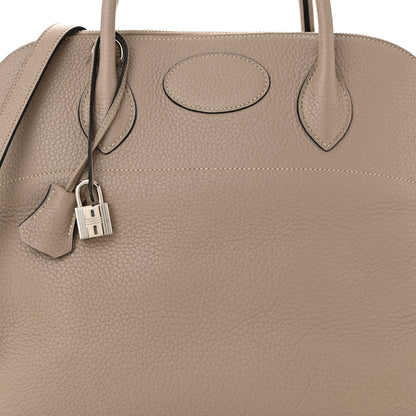 Hermes Taurillon Clemence Bolide 35 Gris Tourterelle 14 of 21