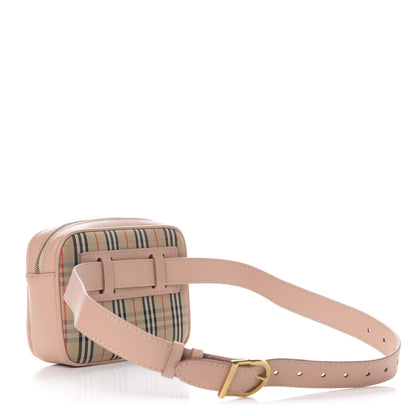 Burberry Smooth Calfskin 1983 Knight Check Link Bum Bag Pale Orchid 3 of 9