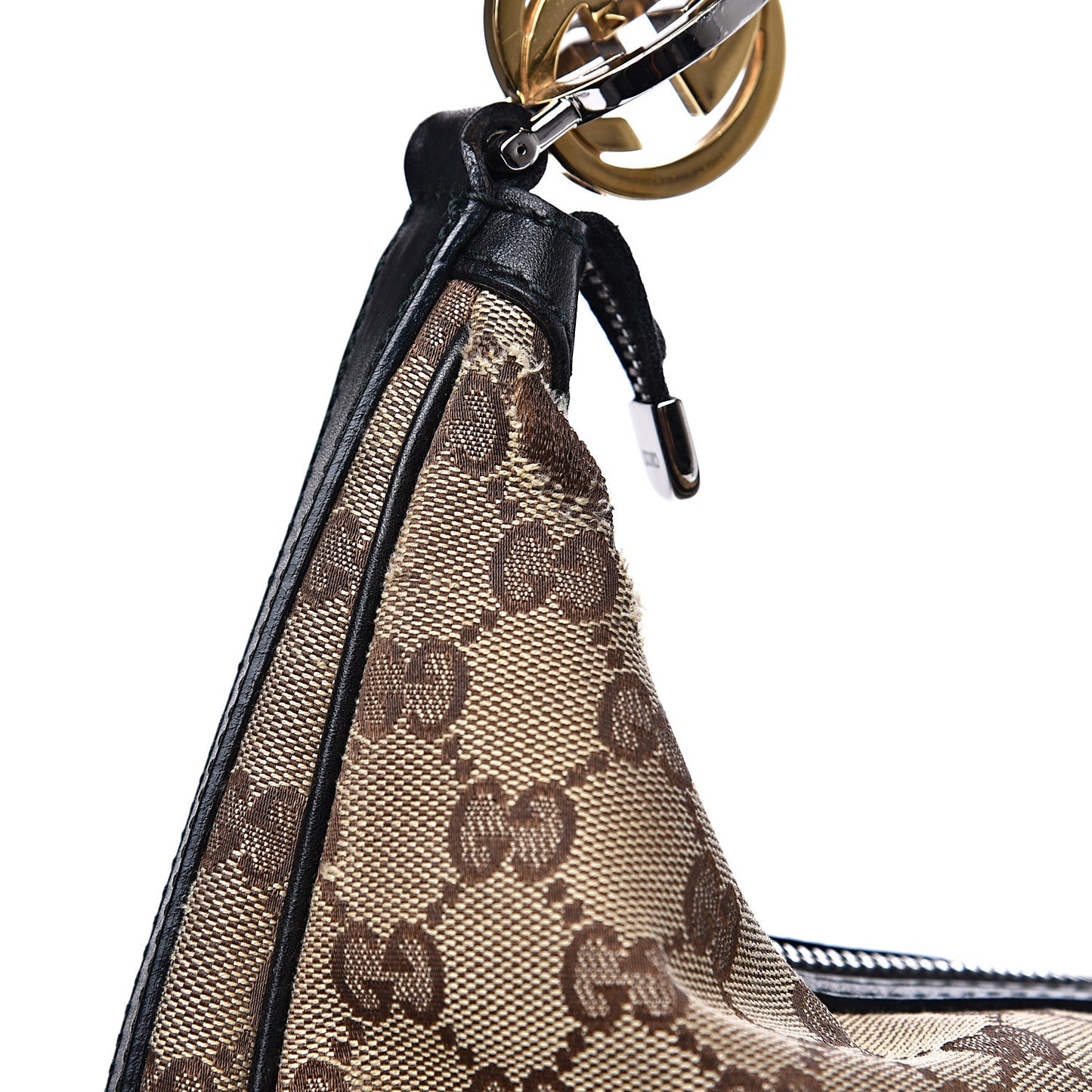 Monogram Large GG Twins Hobo Black