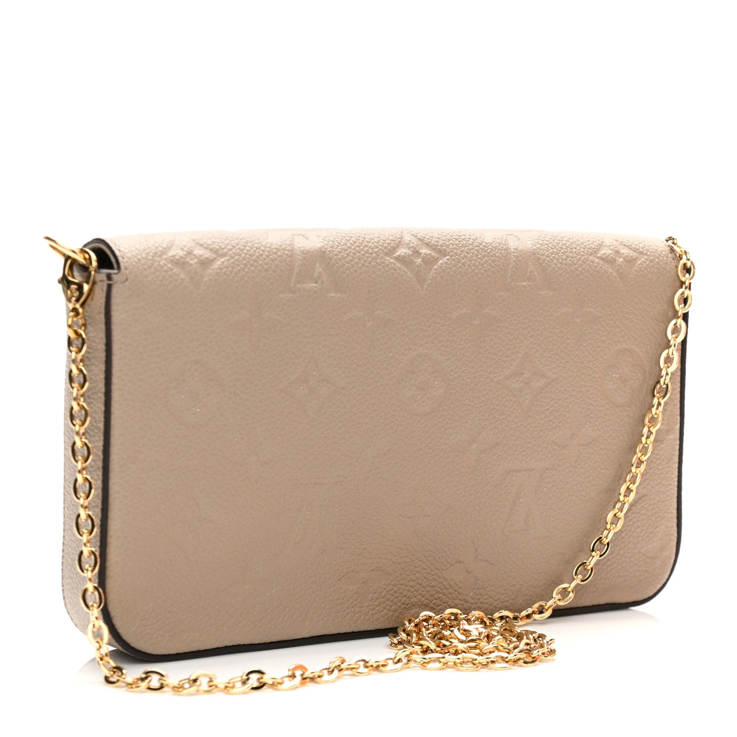 Louis Vuitton Empreinte Pochette Felicie Chain Wallet Tourterelle 3 of 10