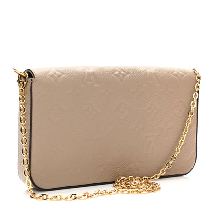 Louis Vuitton Empreinte Pochette Felicie Chain Wallet Tourterelle 3 of 10