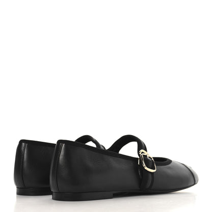 Chanel Lambskin Mary Jane Flats 38 Black 5 of 10