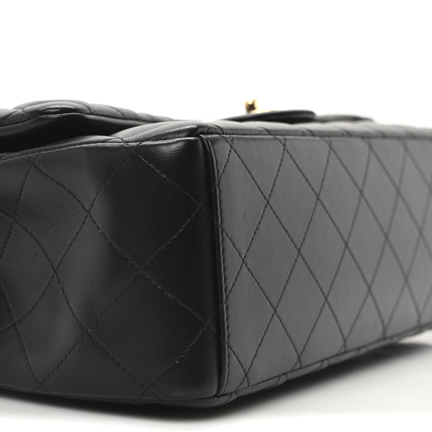 Chanel Lambskin Quilted Maxi Double Flap Black 9 of 11