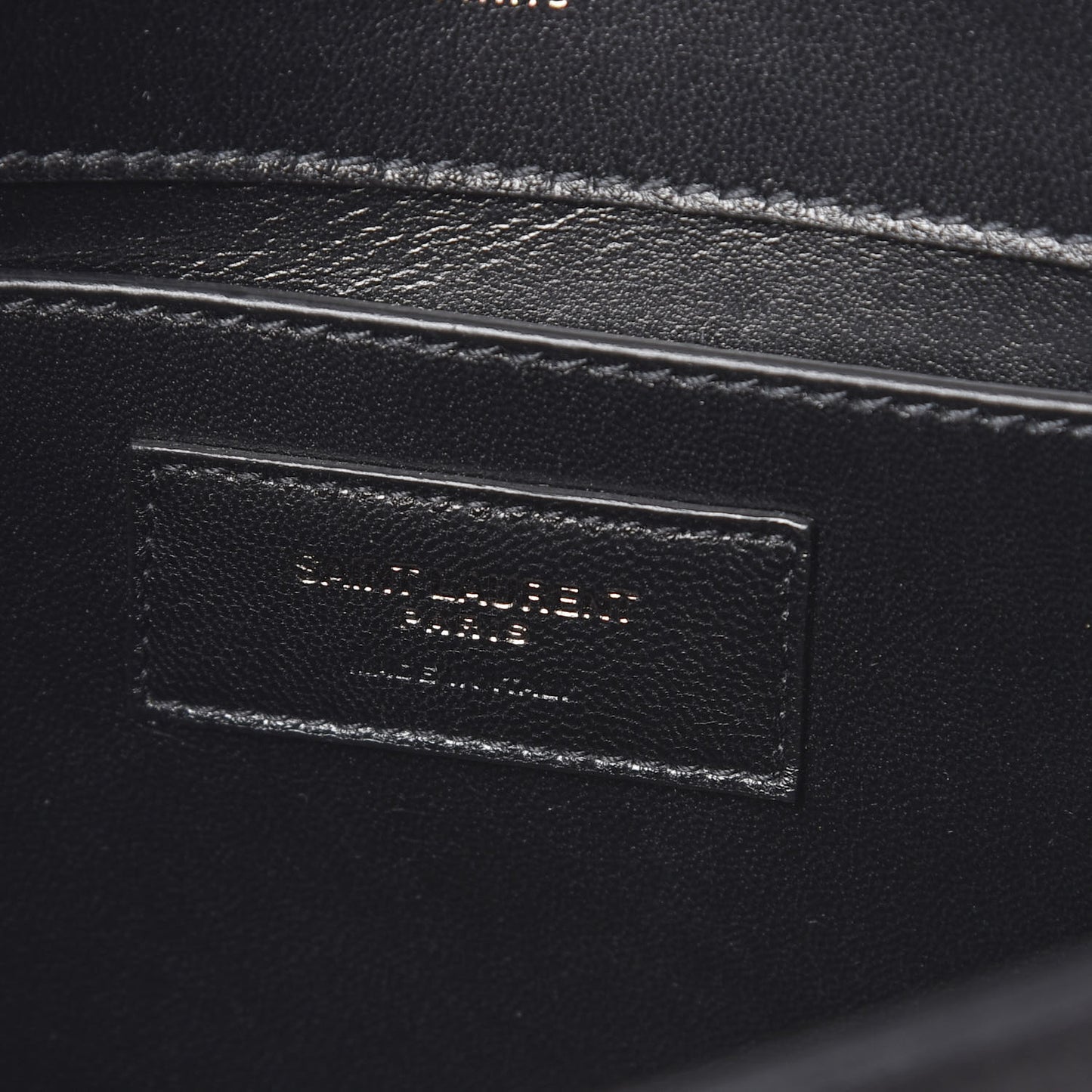 Suede Crystal Studded Monogram Small Kate Satchel Black