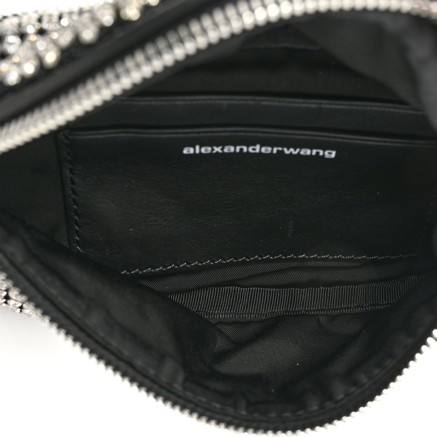 Alexander Wang Rhinestone Mesh Mini Attica Belt Bag Black 5 of 11
