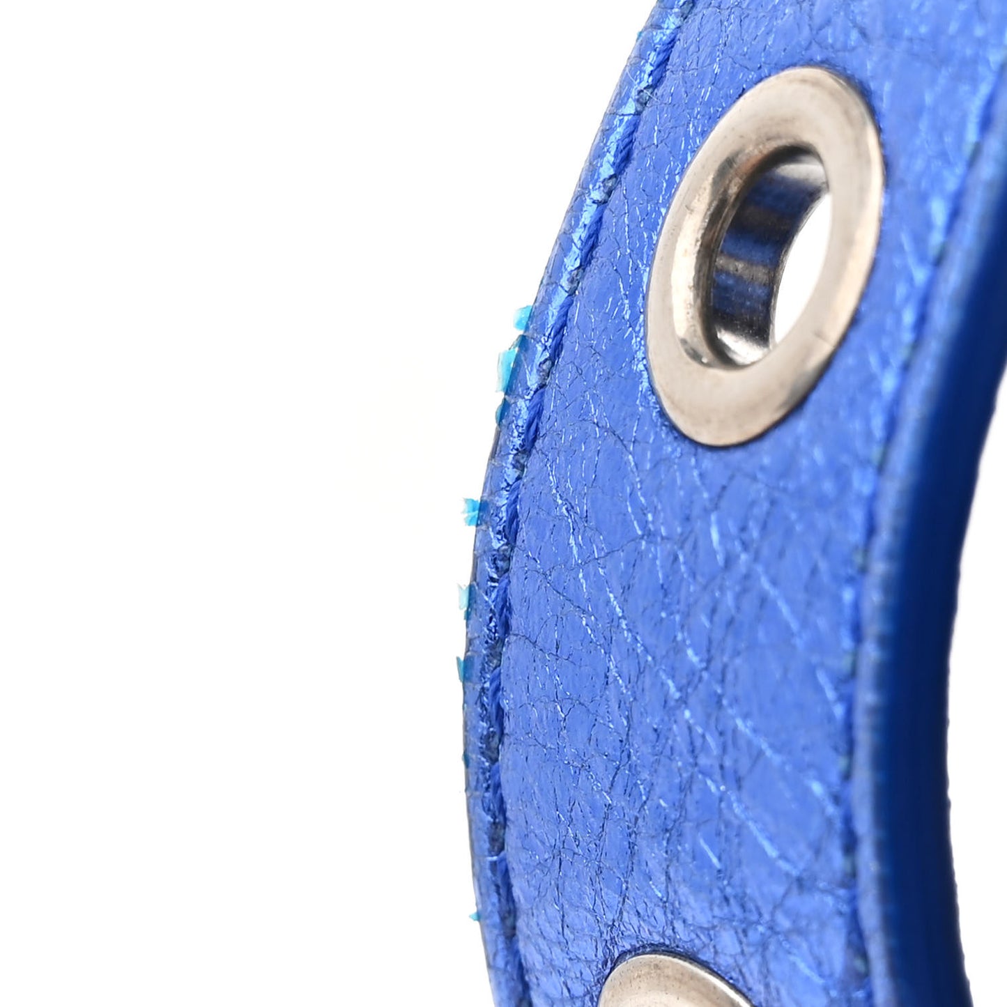 Metallic Arena Agneau Le Cagole Shoulder Bag XS Blue