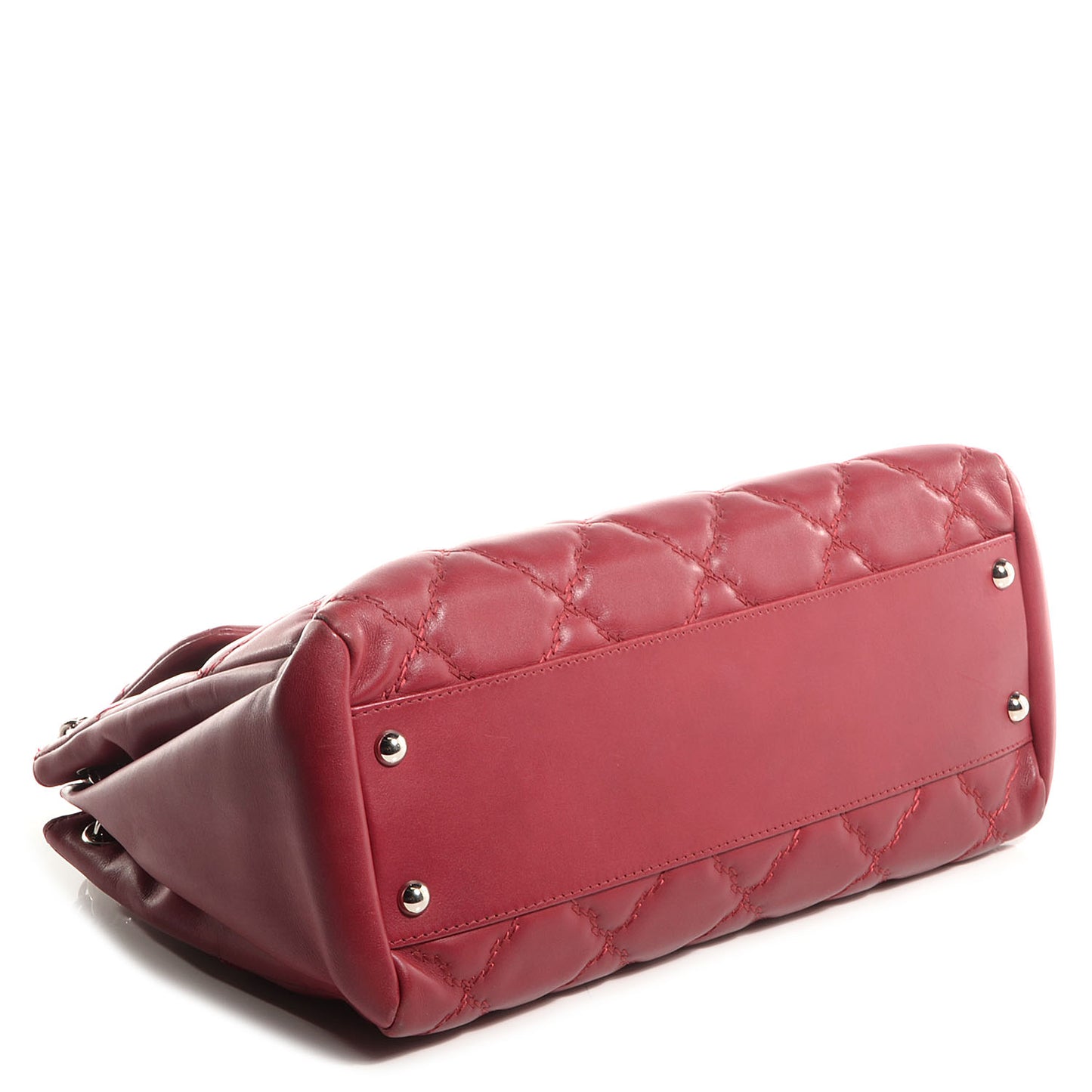 Calfskin Large Hamptons Flap Bag Red