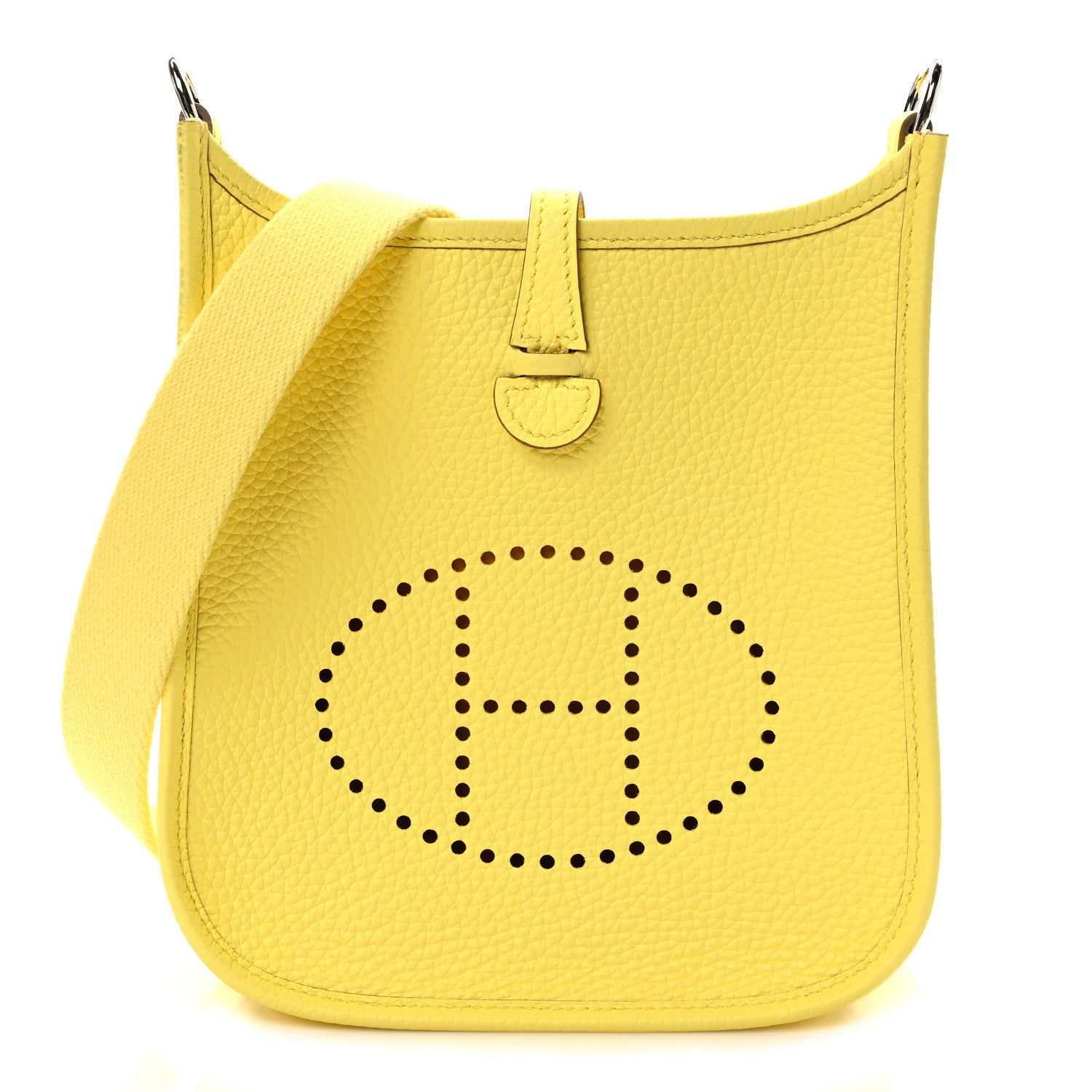 Hermes Taurillon Clemence Evelyne TPM Limoncello 1 of 9