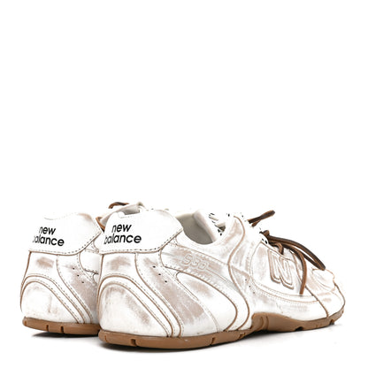 Miu Miu X NEW BALANCE Bleached Calfskin 530 SL Sneakers 42 White 4 of 10