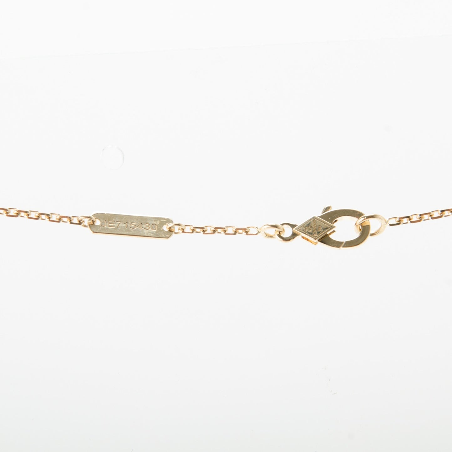 18K Yellow Gold Malachite Vintage Alhambra Pendant Necklace