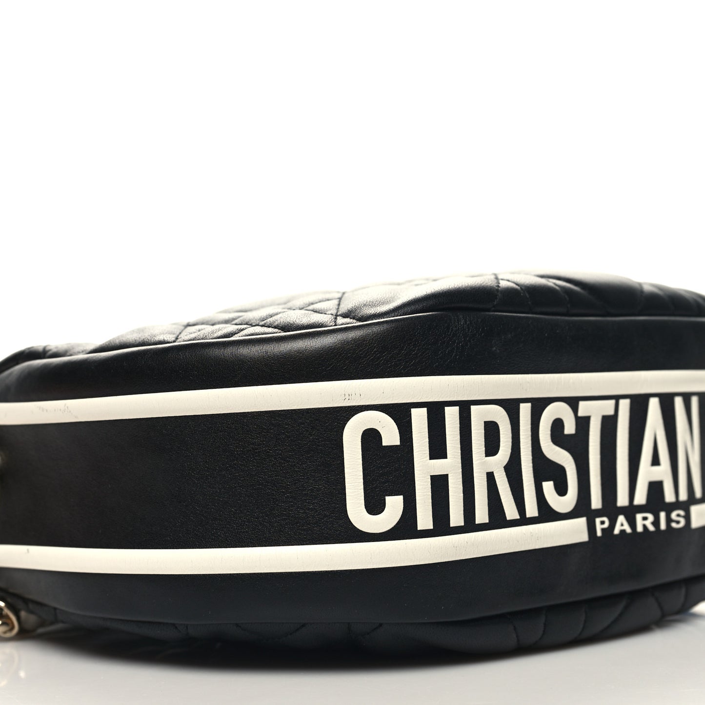Lambskin Cannage Medium Dior Vibe Hobo Bag Black