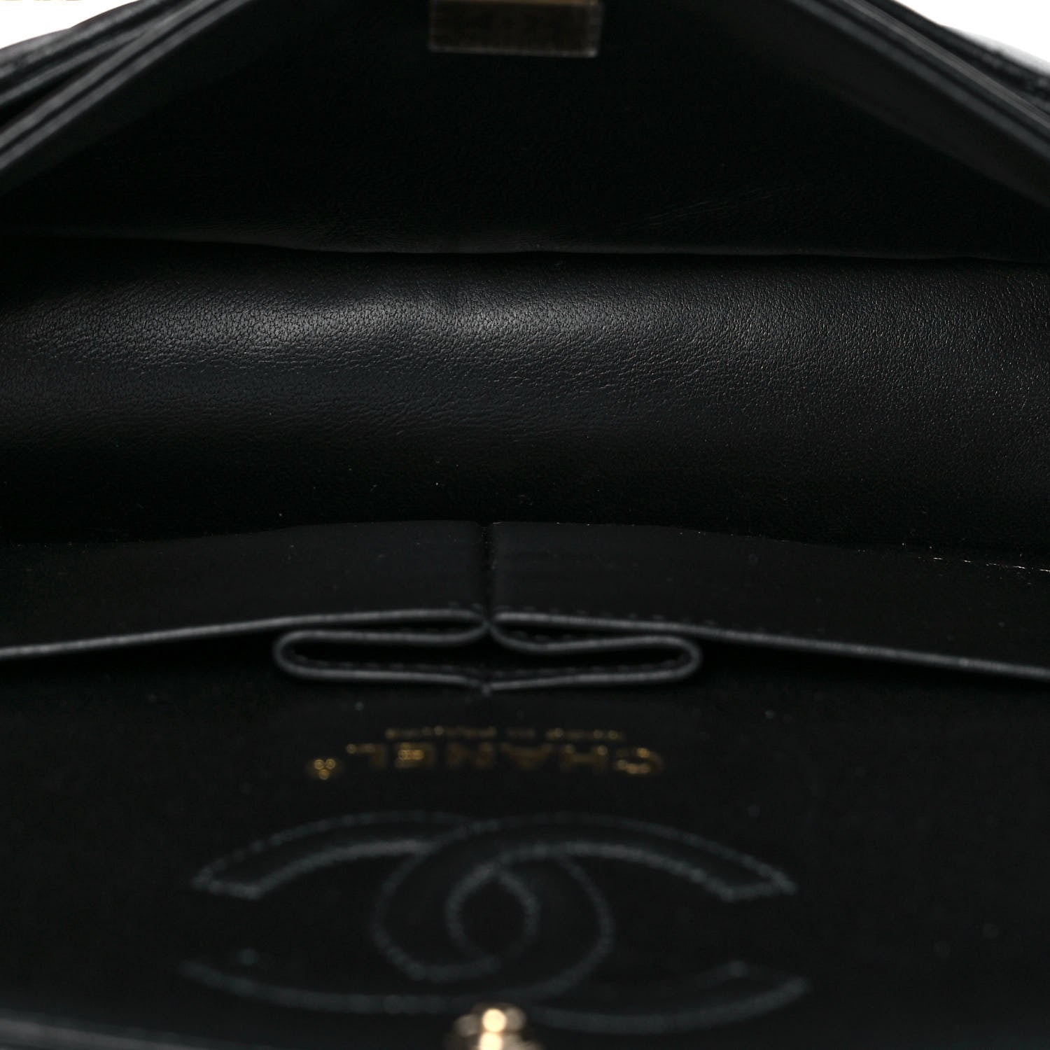 Chanel Lambskin Quilted Small Double Flap Black 3 of 8