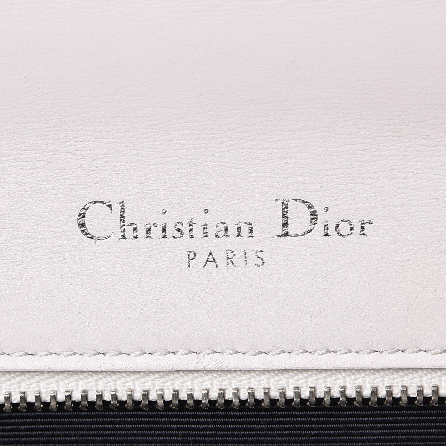 Calfskin Medium Diorama Flap Bag Off White