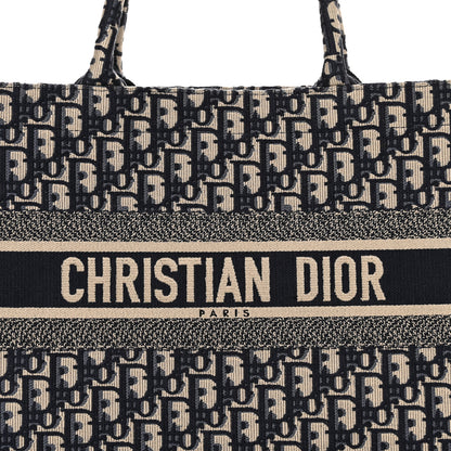 Christian Dior Oblique Medium Book Tote Blue Multicolor 7 of 16