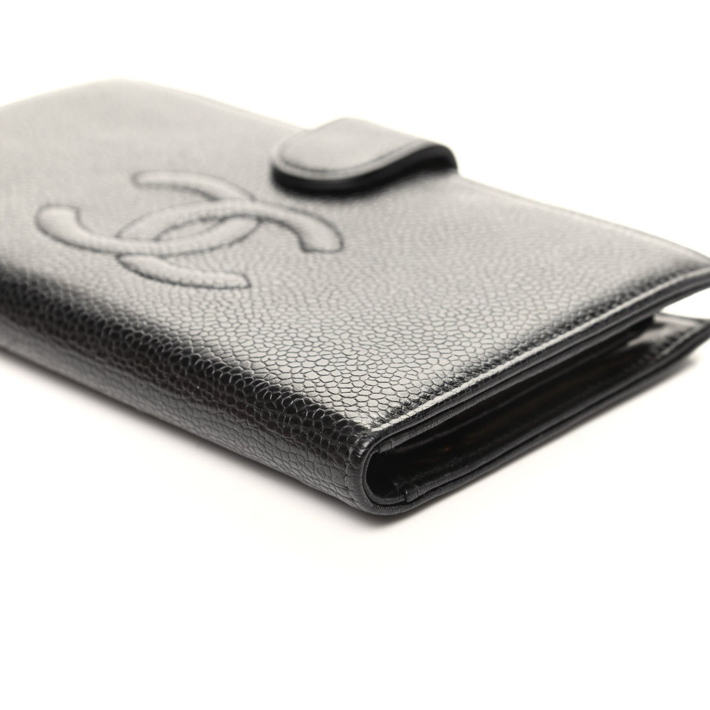 Caviar Timeless CC French Wallet Black