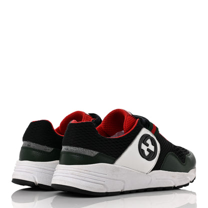 Gucci Calfskin Womens Interlocking G Sneakers 38.5 Black White 4 of 10