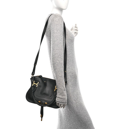 Chloe Calfskin Small Marcie Satchel Black 2 of 10