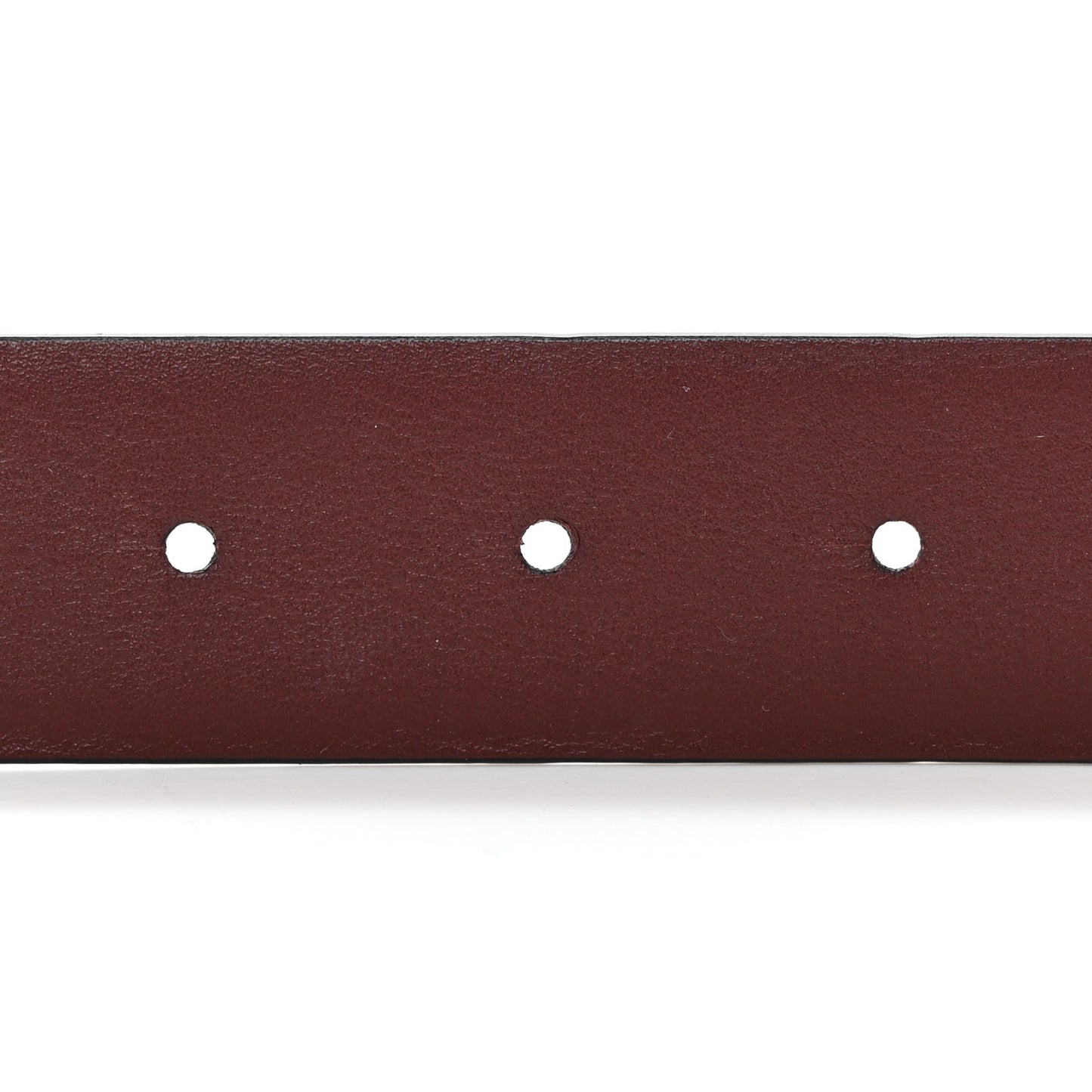 Calfskin CC Reversible Belt 75 30 Black Burgundy