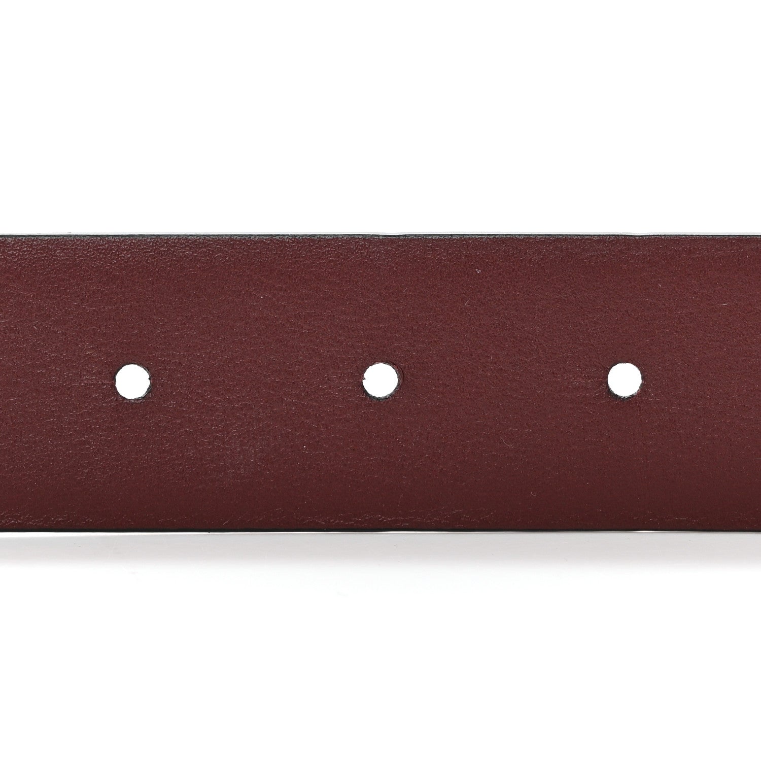 Chanel Calfskin CC Reversible Belt 75 30 Black Burgundy 4 of 5
