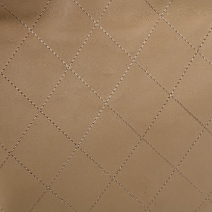 Chanel Lambskin Stitched Medium Ultimate Soft Tote Beige 12 of 13