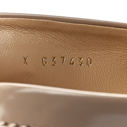 Chanel Shiny Calfskin Logo Loafers 39.5 Light Brown 8 of 9