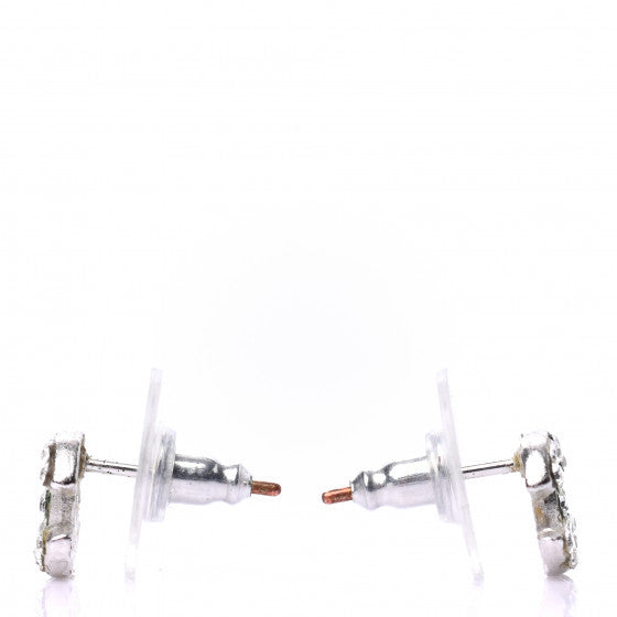 Crystal Timeless CC Earrings Silver