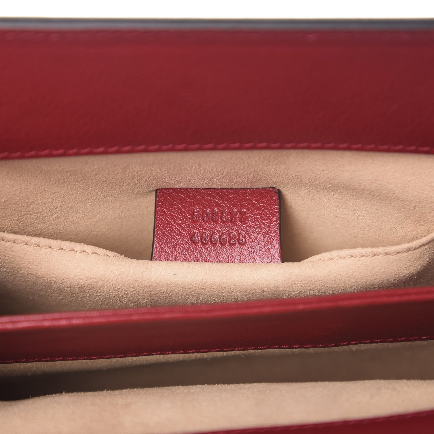 Gucci Suede Calfskin Web Small Ophidia Chain Shoulder Bag New Blue Romantic Cherry 6 of 9