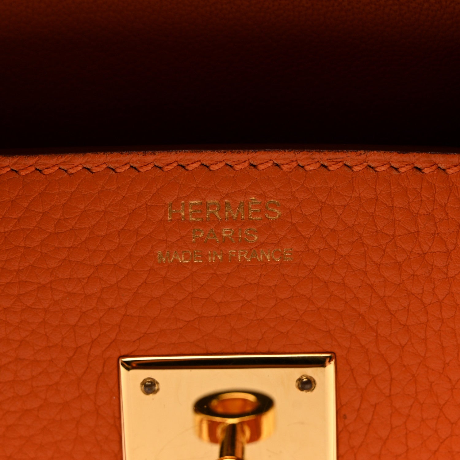 Hermes Taurillon Clemence Birkin 30 Orange 6 of 14