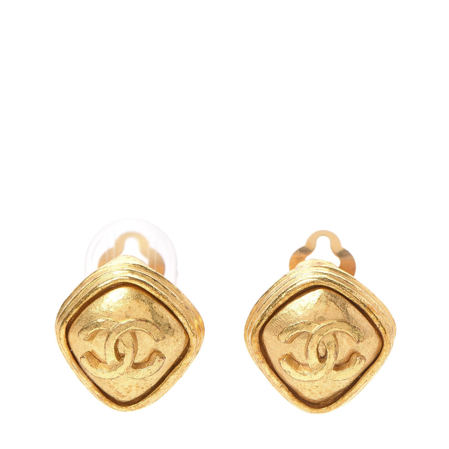 CC Clip On Earrings Gold