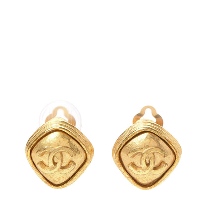 Chanel CC Clip On Earrings Gold 1 of 4