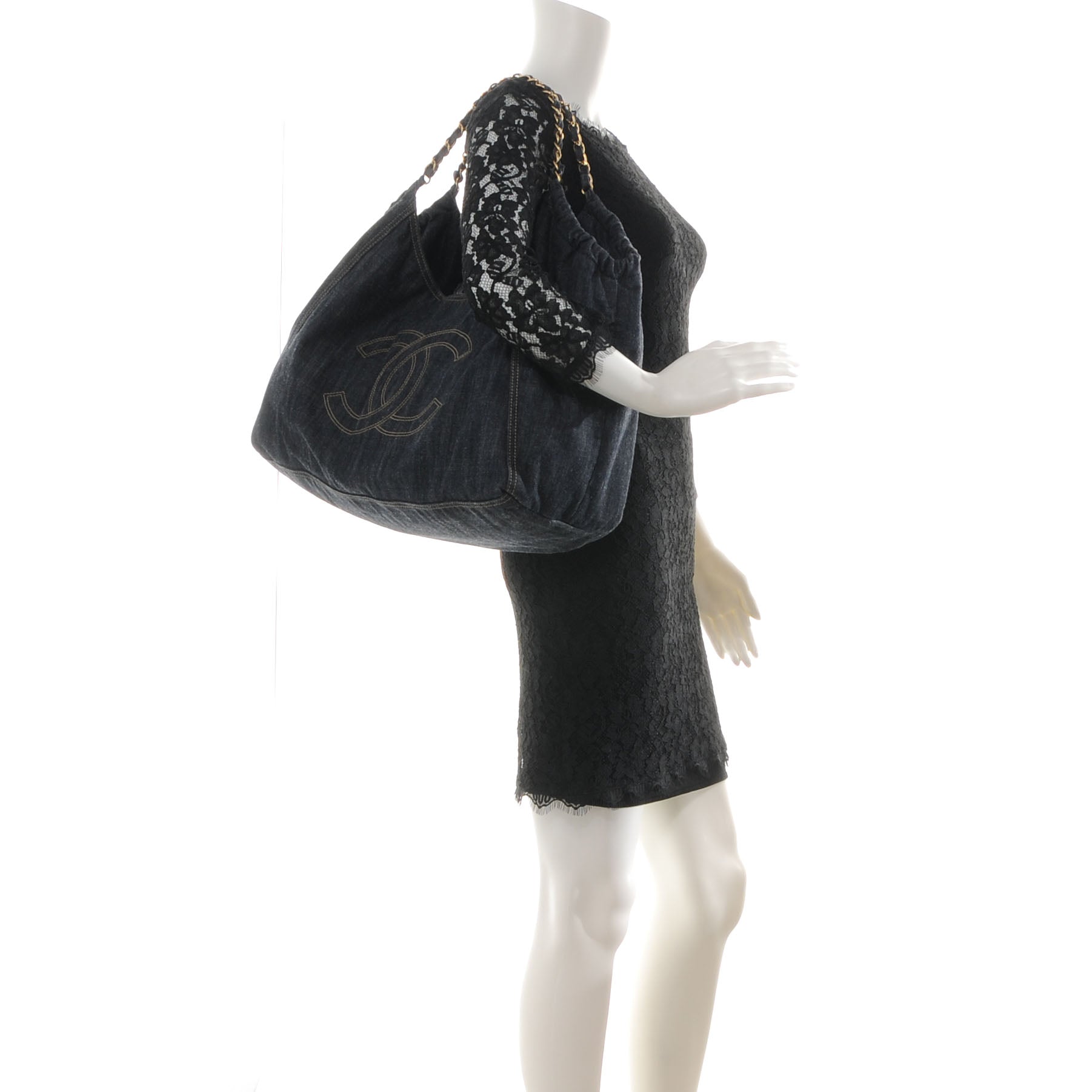 Chanel Denim XL Coco Cabas Tote 2 of 7