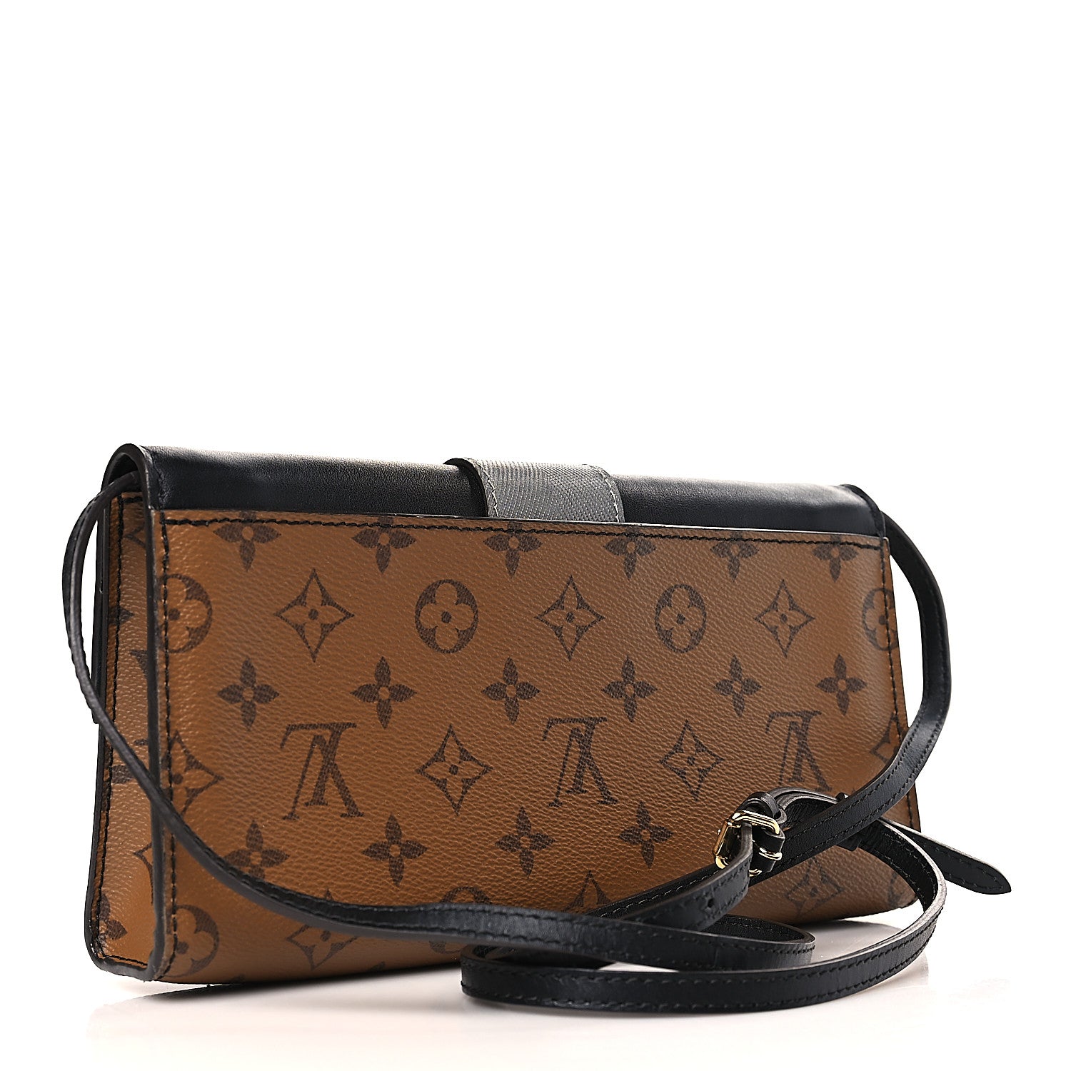 Louis Vuitton Calfskin Reverse Monogram Column Clutch 3 of 8
