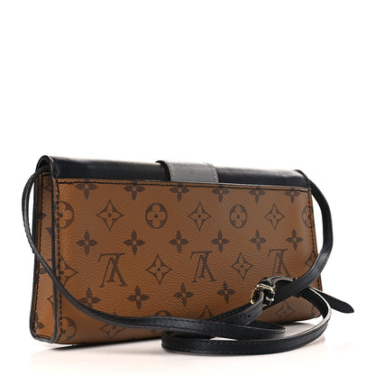Louis Vuitton Calfskin Reverse Monogram Column Clutch 3 of 8