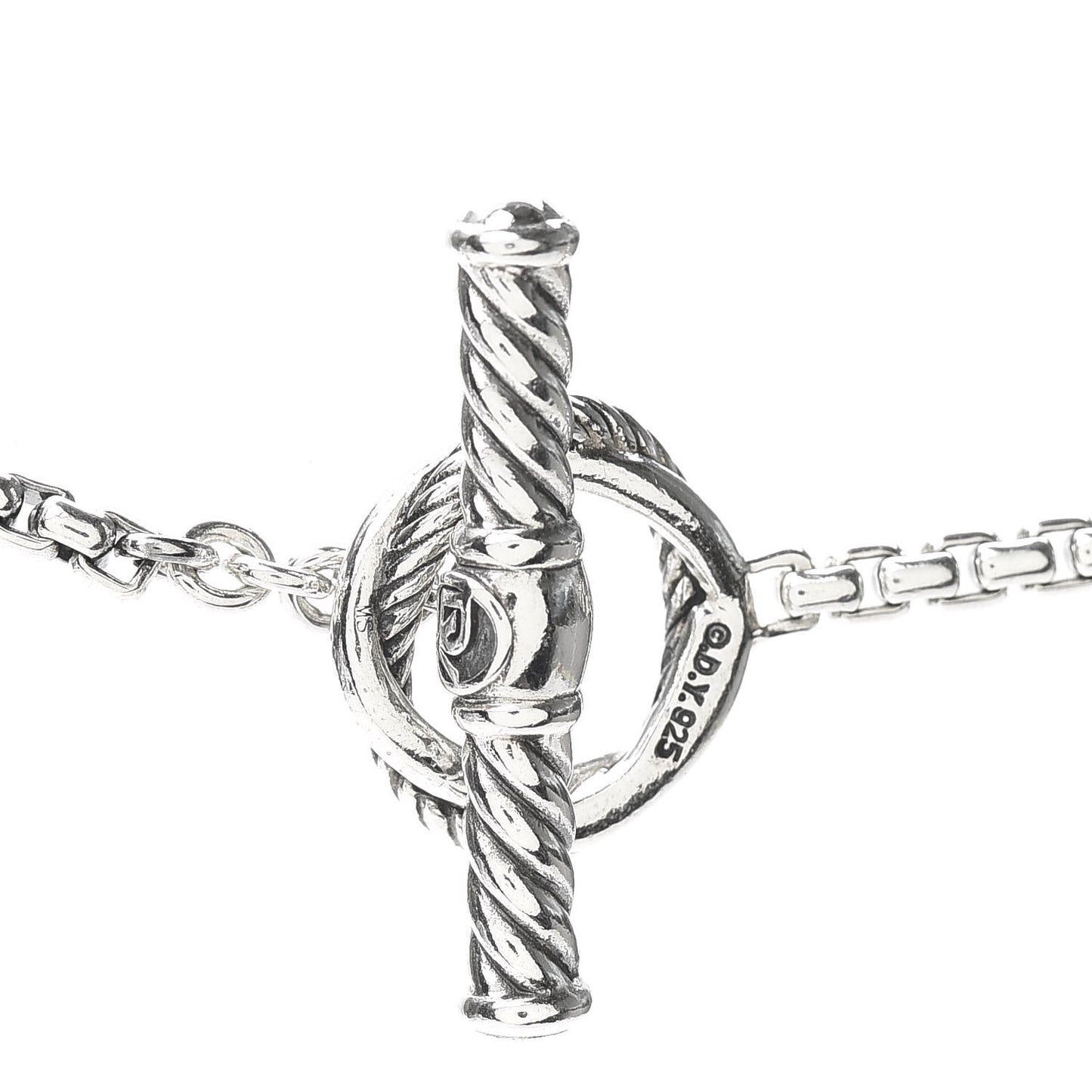 Sterling Silver Pearl Infinity Station Chain Necklace 44 in