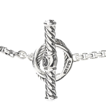 David Yurman Sterling Silver Pearl Infinity Station Chain Necklace 44 in 5 of 5