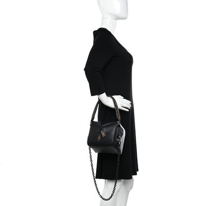 Louis Vuitton Calfskin Monogram Square Bag Black 2 of 7