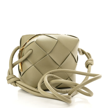 Bottega Veneta Lambskin Maxi Intrecciato Mini Cassette Camera Bag Travertine 3 of 9