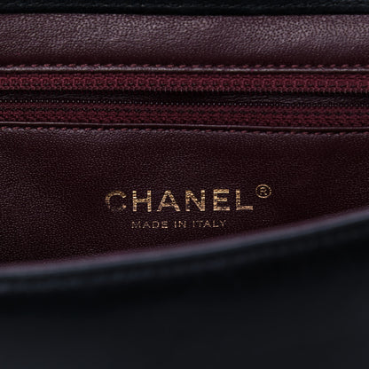 Chanel Lambskin Quilted Medium Diamond CC Flap Black 6 of 15